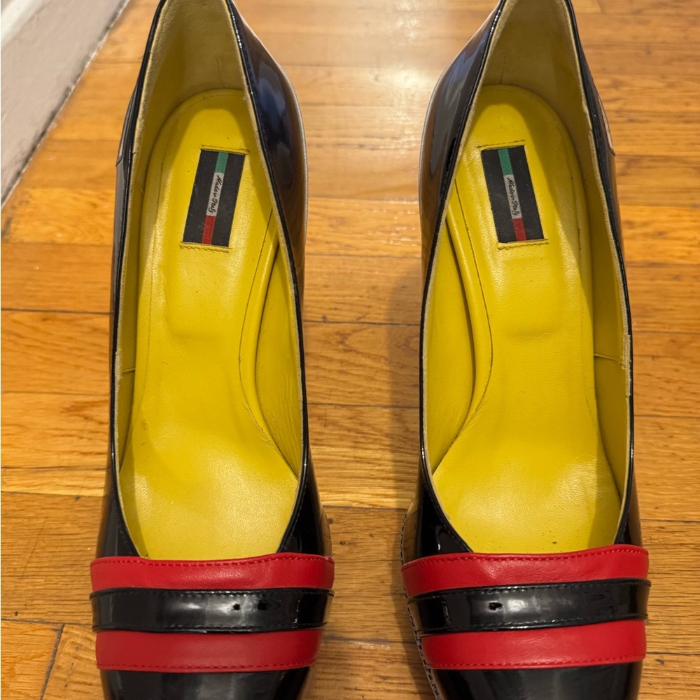 Stylish Black and Red Women's Heels